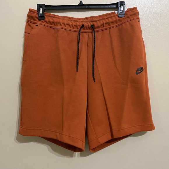 Nike NSW Sportswear Tech Fleece Shorts Burnt Sunrise Mens Size XL CU4503-825